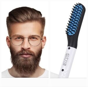 New Men's Electric Beard & Hair Straightener Grooming Brush